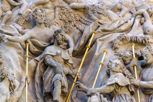 Reliëf Sculptuur Gevel Van Kerk Van Saint James Grotere Met — Stockfoto