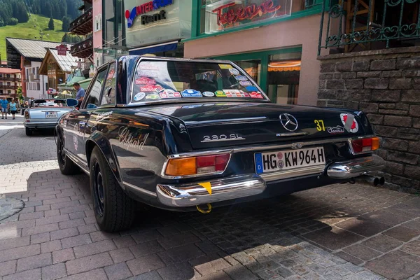 Saalbach Hinterglemm Autriche Juin 2018 Ancienne Mercedes Benz 230 Ancienne — Photo