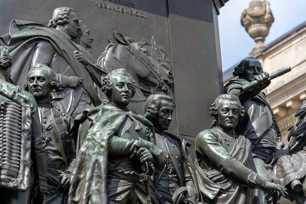 Statua Equestre Federico Magno Unter Den Linden Berlino Germania — Foto Stock