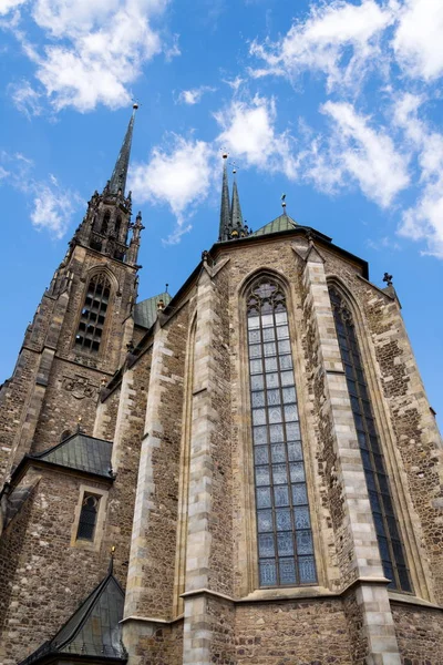 Cattedrale Dei Santi Pietro Paolo Sul Colle Petrov Brno Moravia — Foto Stock