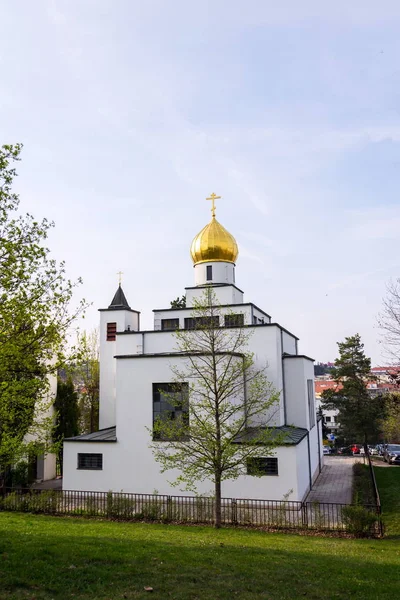 Pravoslavný Kostel Václava Brno Morava Česká Republika Slunečný Den Čirý — Stock fotografie