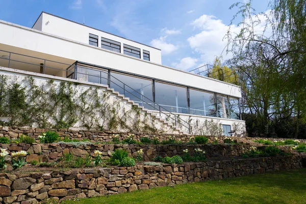Brno Czechy Kwiecień 2019 Villa Tugendhat Przez Architekta Ludwiga Mies — Zdjęcie stockowe