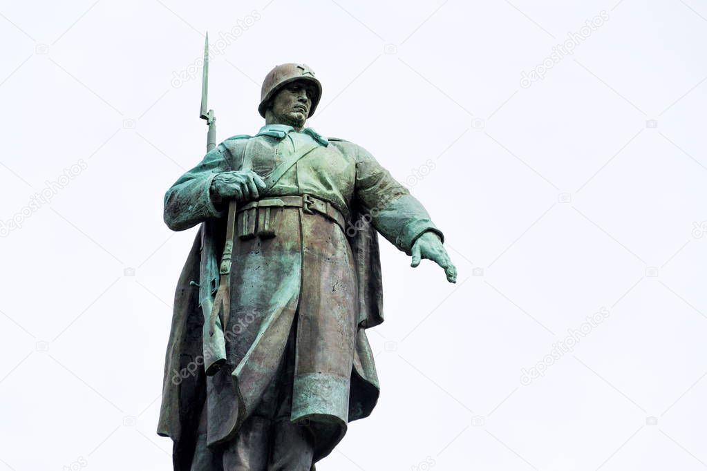 The Soviet War Memorial erected in 1945 near the Berlin Victory Column in the Tiergarten, Berlin, Germany