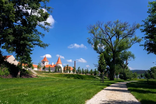 Renaissance Kasteel Van Pisa Herbouwd Van Gotische Vesting Jindrichuv Hradec — Stockfoto