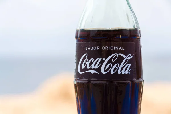 Эль Медано Испания Июля 2019 Года Логотип Компании Coca Cola — стоковое фото