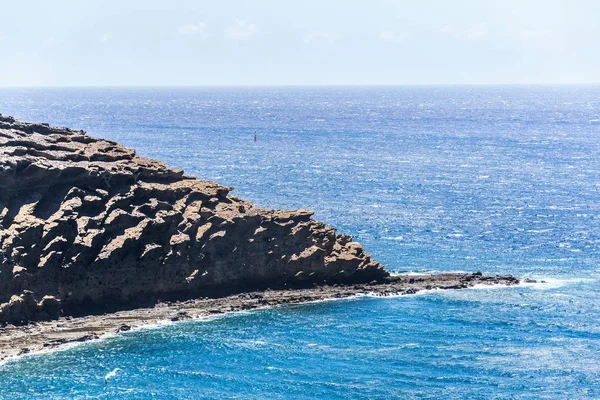 Wellen Brechen Dramatischen Klippen Der Südküste Berg Montana Pelada Teneriffa — Stockfoto