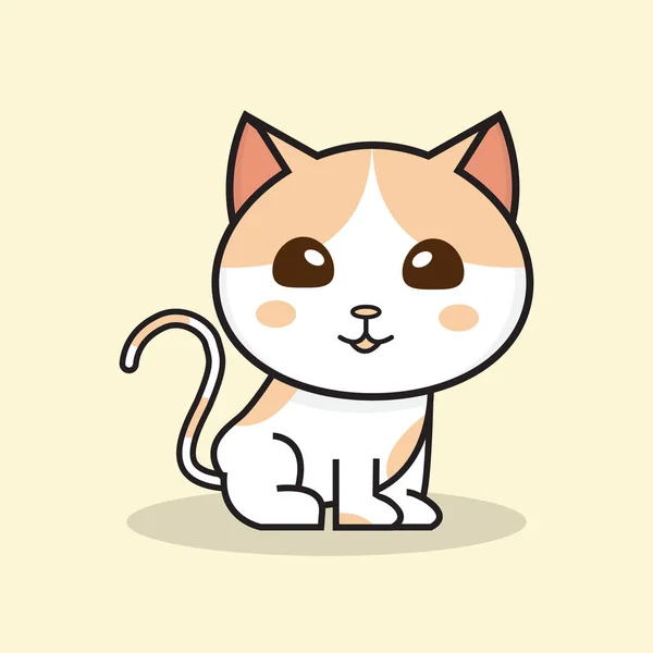 Icono Gato Vector Ilustración Diseño — Vector de stock