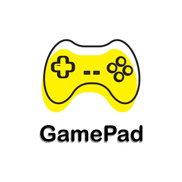 Vektor Illustration Design Eines Gamepad Logos — Stockvektor