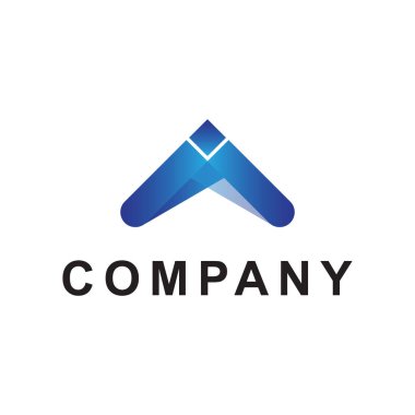 Logo konsepti A 'nın vektör illüstrasyon tasarımı