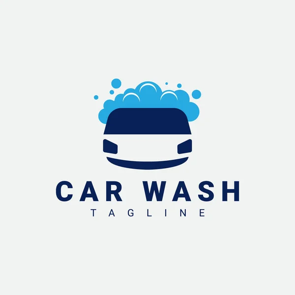 車洗浄ロゴアイコンのベクトルイラストデザインコンセプト — ストックベクタ
