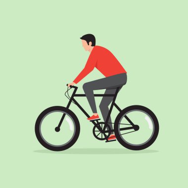 Bir bisiklet tasarımının vektör illüstrasyonu