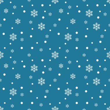 Yazdırma, arkaplan, duvar kağıdı vs. için kusursuz kar tanesi deseni tasarımı.