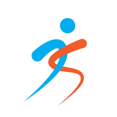 Modern futbol logosu silueti. vektör illüstrasyonu