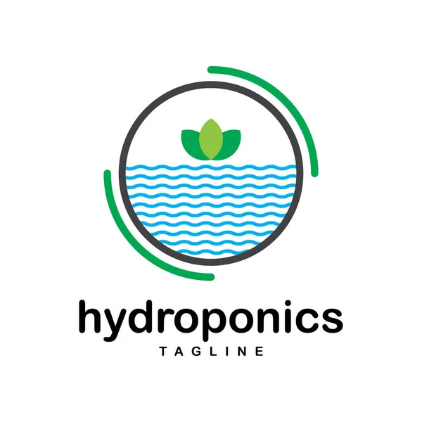 Logo Concept Hydroponique Vecteur — Image vectorielle