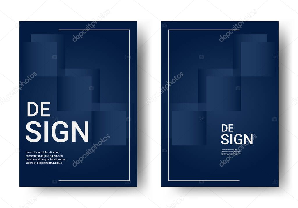 Cover and Poster Design Templates. Elegant abstract design. Vector Illustration for Covers, books, social media stories and Page Layouts