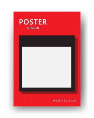 Tahta kompozisyonu olan poster tasarımı. Kitaplar, sosyal medya hikayeleri, Pag vs. için vektör illüstrasyonları.