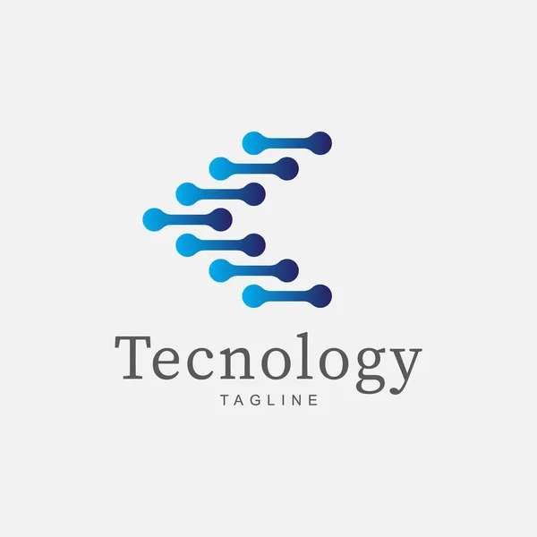 Tecnologie Logo Design Inspiration Modèle Vecteur Logo — Image vectorielle