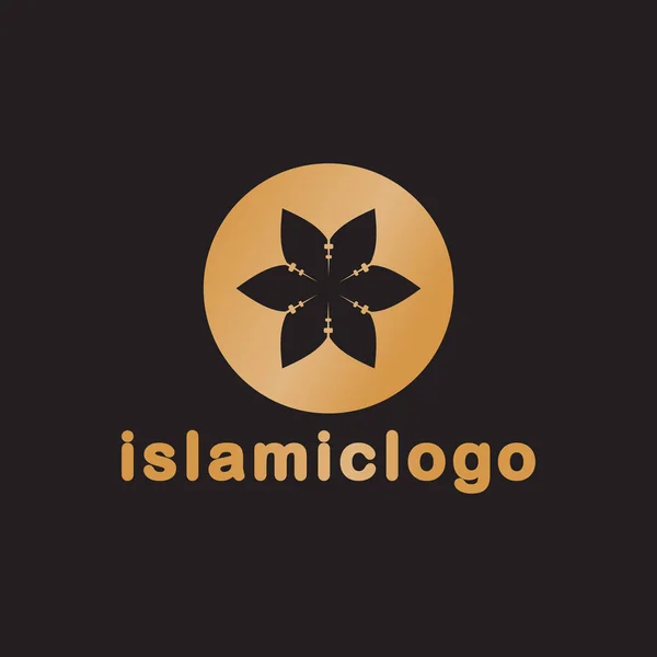 Lujo Moderno Icono Islámico Logo Vector — Archivo Imágenes Vectoriales