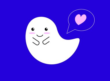 Karakter çizgi filmi kötü canavar korkunç korkunç gülümseme mutlu ikon vektör beyaz çocuk süsleme mutlu Cadılar Bayramı bayramı bayramı festivali ekim ayında turuncu arka plan duvar kağıdı 