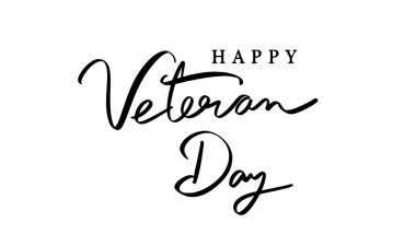 Gazi günü yazı tipi el yazısı yazı kaligrafisi harf yazısı siyah nesne mutlu emektar günümüz Amerika Birleşik Devletleri Kasım ayı ordu gazi günü 