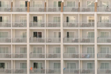 Bina cephe balkonlar, arka plan, doku