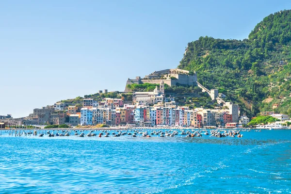 Vista Portovenere Cinque Terre Italia — Foto de Stock