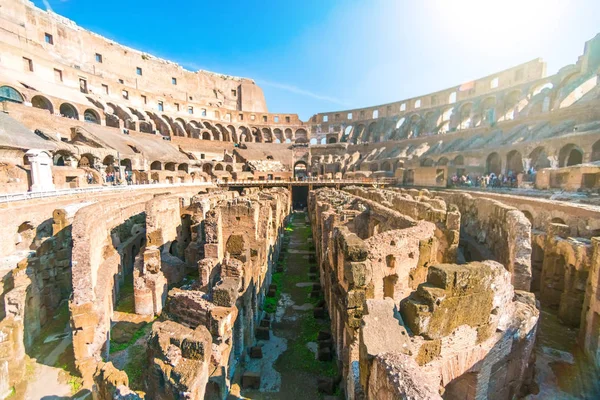 Interior Collosseum Famous Amphitheater Rome Italy — Stock Photo, Image