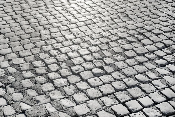 Cobblestone Road Background Texture — Stock Photo, Image