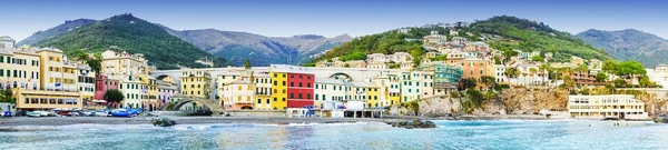 Panoramablick Auf Bogliasco Kleines Meerdorf Der Nähe Von Genua Norditalien — Stockfoto