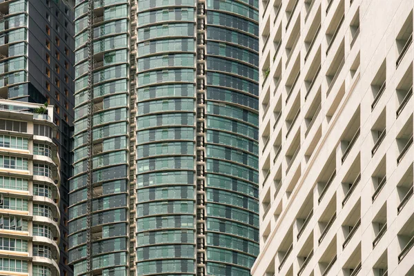 Facades Skyscrapers Close — Stock Photo, Image