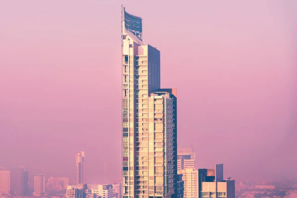 Rascacielos Moderno Atardecer — Foto de Stock