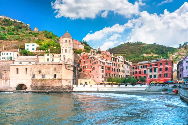 Vernazza Mozi Terre Olasz — Stock Fotó