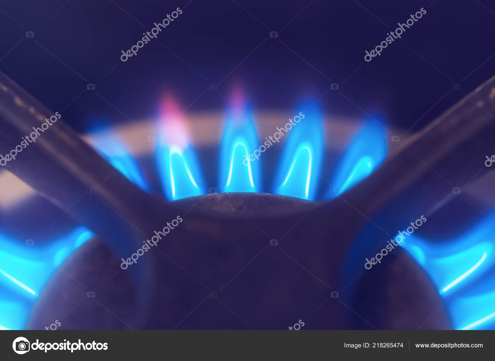 Gas Burner Flame Gas Stove Close Stock Photo by ©watman 218265474