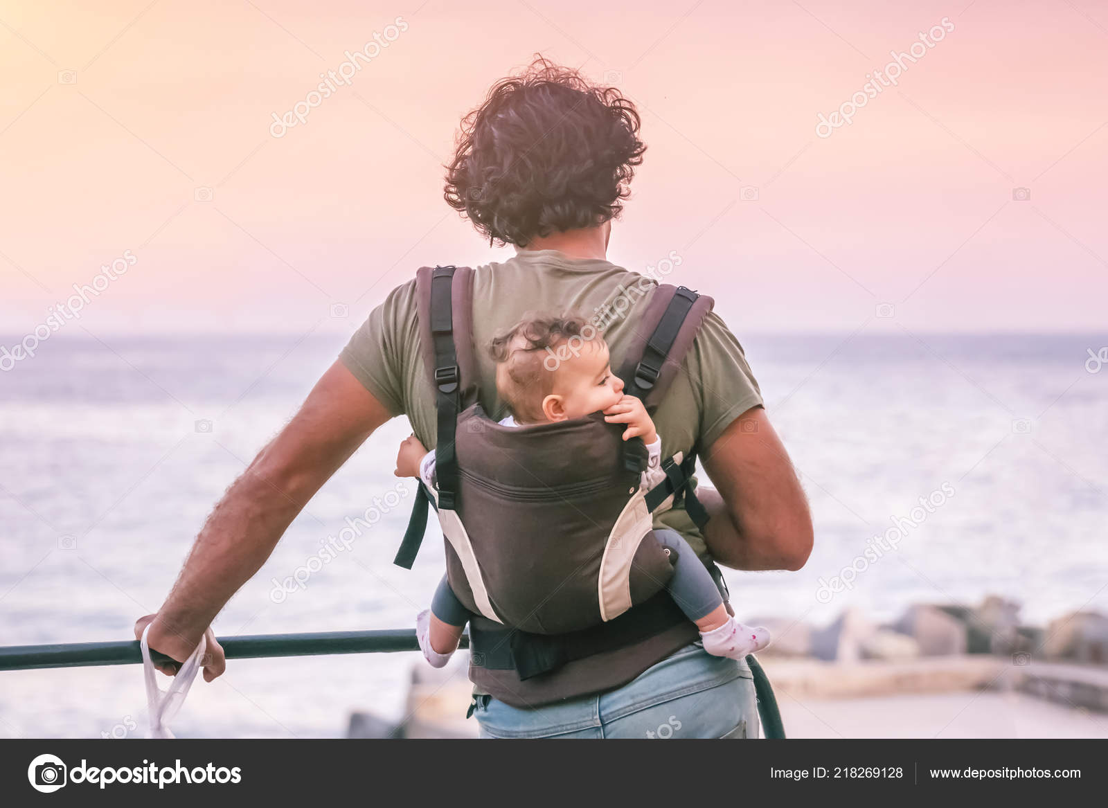 man baby sling
