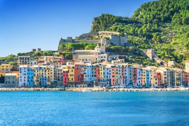 Portovenere, Liguria 'daki İtalyan Rivierası' nda.