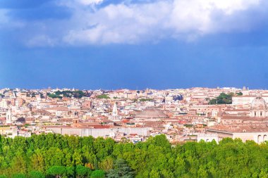 Roma, İtalya şehrin üstten görünüm