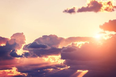 Güzel günbatımı gökyüzü, arka plan