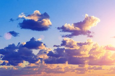 Güzel gün batımı gökyüzü, arka plan