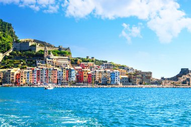 Portovenere, Liguria 'daki İtalyan Rivierası' nda.