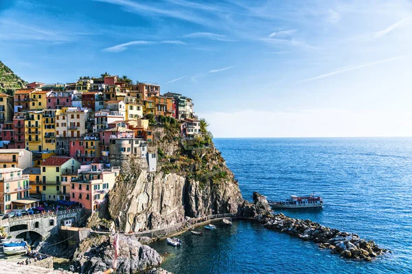 Manarola Подання Лігурія Італія — стокове фото