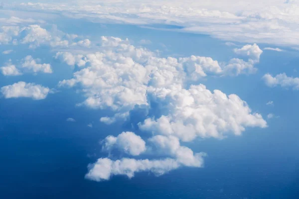 Vista Superior Nubes Blancas Fondo — Foto de Stock