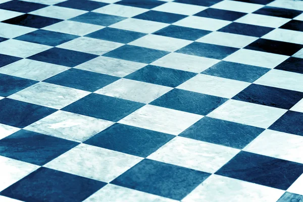 Černá Bílá Šachovnicovou Dlažbu Béžové Pozadí — Stock fotografie