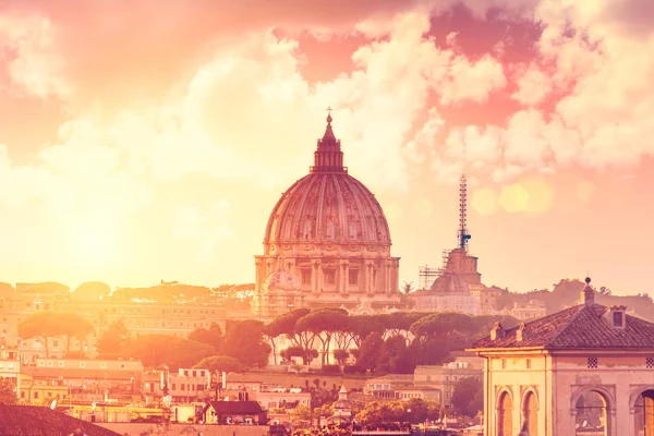 Picturesque Sunset Sky Rome Italy — Stock Photo, Image