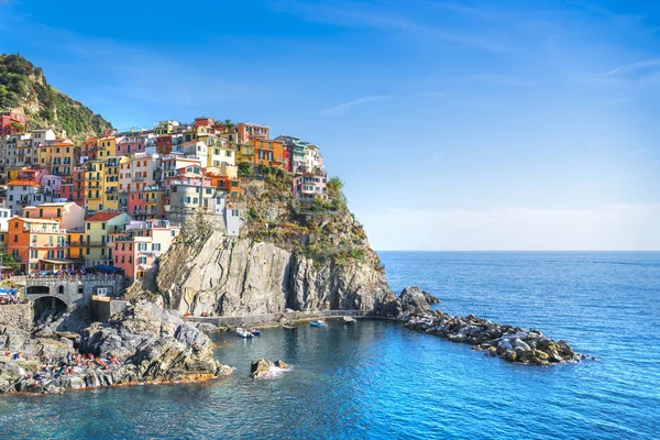 Spezia Eyaletinin Önemli Liguria Talya Için Küçük Bir Kasaba Manarola — Stok fotoğraf