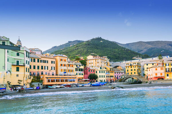 Picturesque view of the Bogliasco - fishermen's Village of the Ligurian Riviera