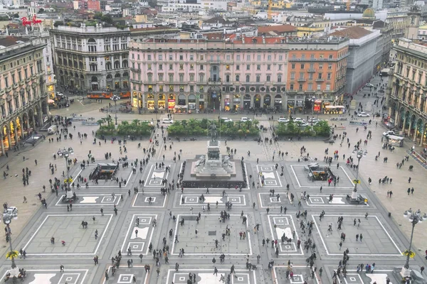 Милан Италия Ноября 2017 Года Вид Главную Площадь Города Италия — стоковое фото