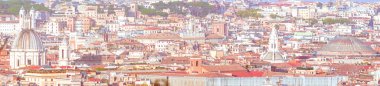 Roma, İtalya 'nın panoramik manzarası