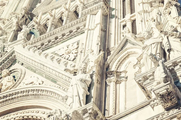 Cathédrale Sienne Italie Gros Plan — Photo
