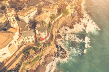 Bogliasco - balıkçı köyü İtalyan Rivierası'nın en iyi görünümü