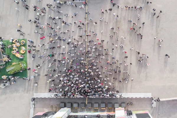 Top View Crowd Stage — Stock Photo, Image